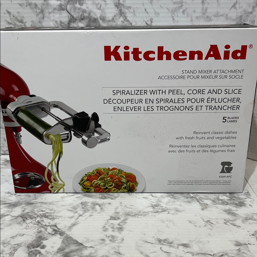 KitchenAid Stand Mixer Spiralizer Attachment 5 Blades
